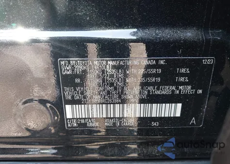 2024 Toyota Rav4 Limited z USA, uszkodzony, nr VIN 2T3Y1RFV8RC263984